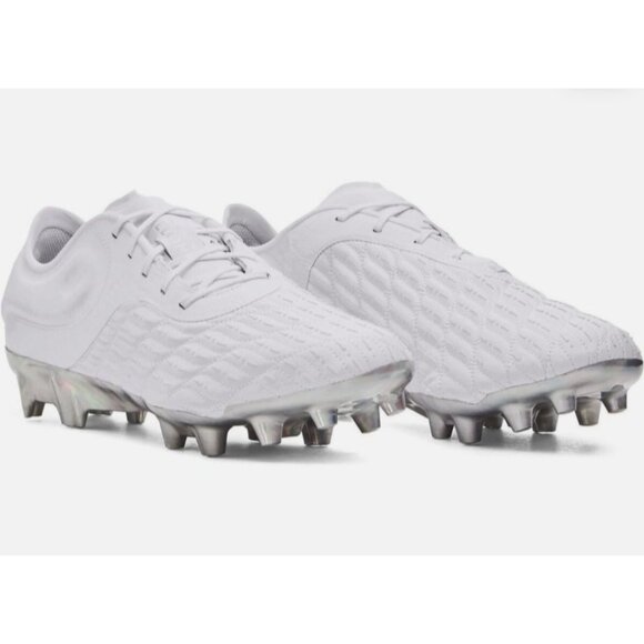 Under Armour Mens Magnetic Elite 3 Clone FG Soccer Cleats White Size 12.5